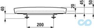 техническая схема Сидень с крышкой Laufen New Classic H8918510000001