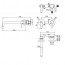 чертеж Настенный смеситель для раковины Paffoni Light LIG103NO70