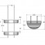 креслення Підвісна полиця-решітка для душової кабіни Lineabeta Filo 50031.29
