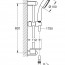 техническая схема Набор смесителей для ванны Hansgrohe Ecostat E 157730S5