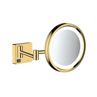 Зеркало косметическое с LED подсветкой Hansgrohe AddStoris 41790990 золото