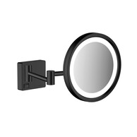 Зеркало косметическое с LED подсветкой Hansgrohe AddStoris 41790670 черный матовый
