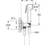 техническая схема Набор смесителей для душа Grohe BauEdge UA28343001