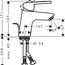 техническая схема Набор смесителей для душа Hansgrohe Logis Loop 1052017