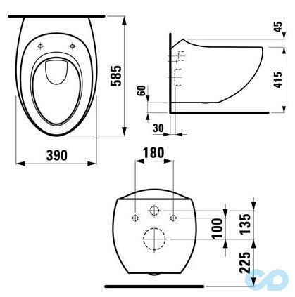 унитаз laufen alessi one купить