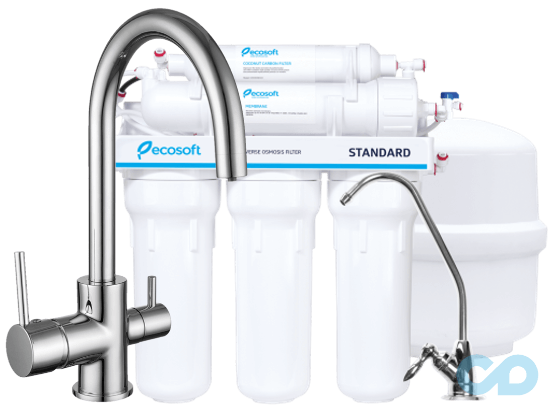 Кухонный смеситель Imprese Daicy + система фильтрации Ecosoft Standart 55009-U+MO550ECOSTD