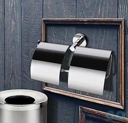 купить Держатель туалетной бумаги Bemeta Omega 104112092 хром двойной с крышкой