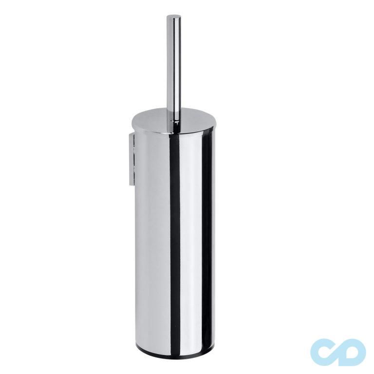 Туалетная щетка с держателем Bemeta Omega 102313066 белый или черный хром высокая