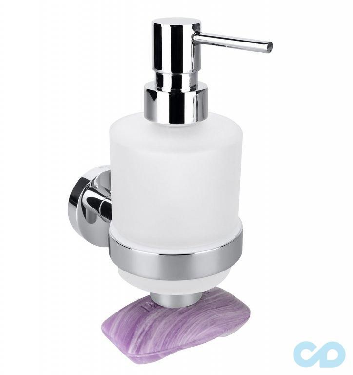 Дозатор для жидкого мыла Bemeta Omega 104109182 хром с магнитной мыльницей