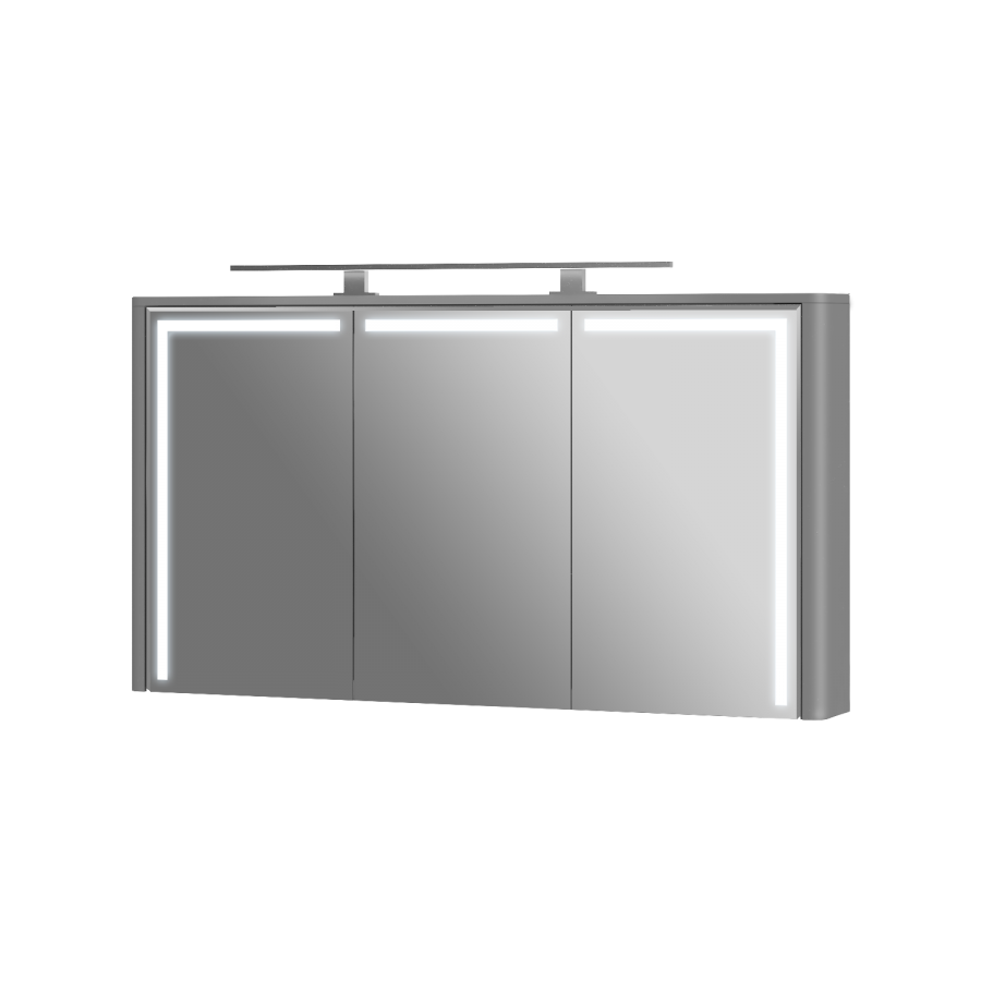 Зеркальный шкаф Botticelli Levanto LvM-128 серый