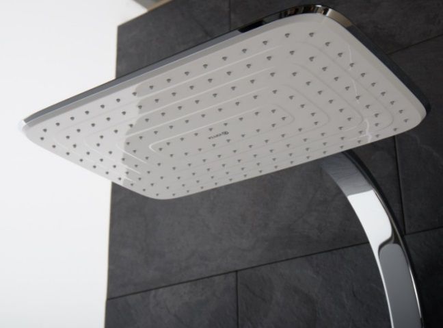 цена Верхний душ Kludi Freshline 6440005-00 прямоугольный хром/белый