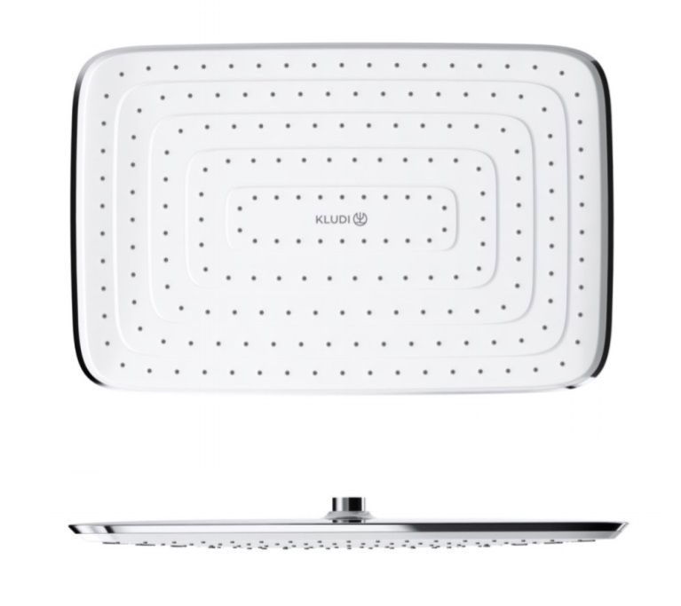 Верхний душ Kludi Freshline 6440005-00 прямоугольный хром/белый цена