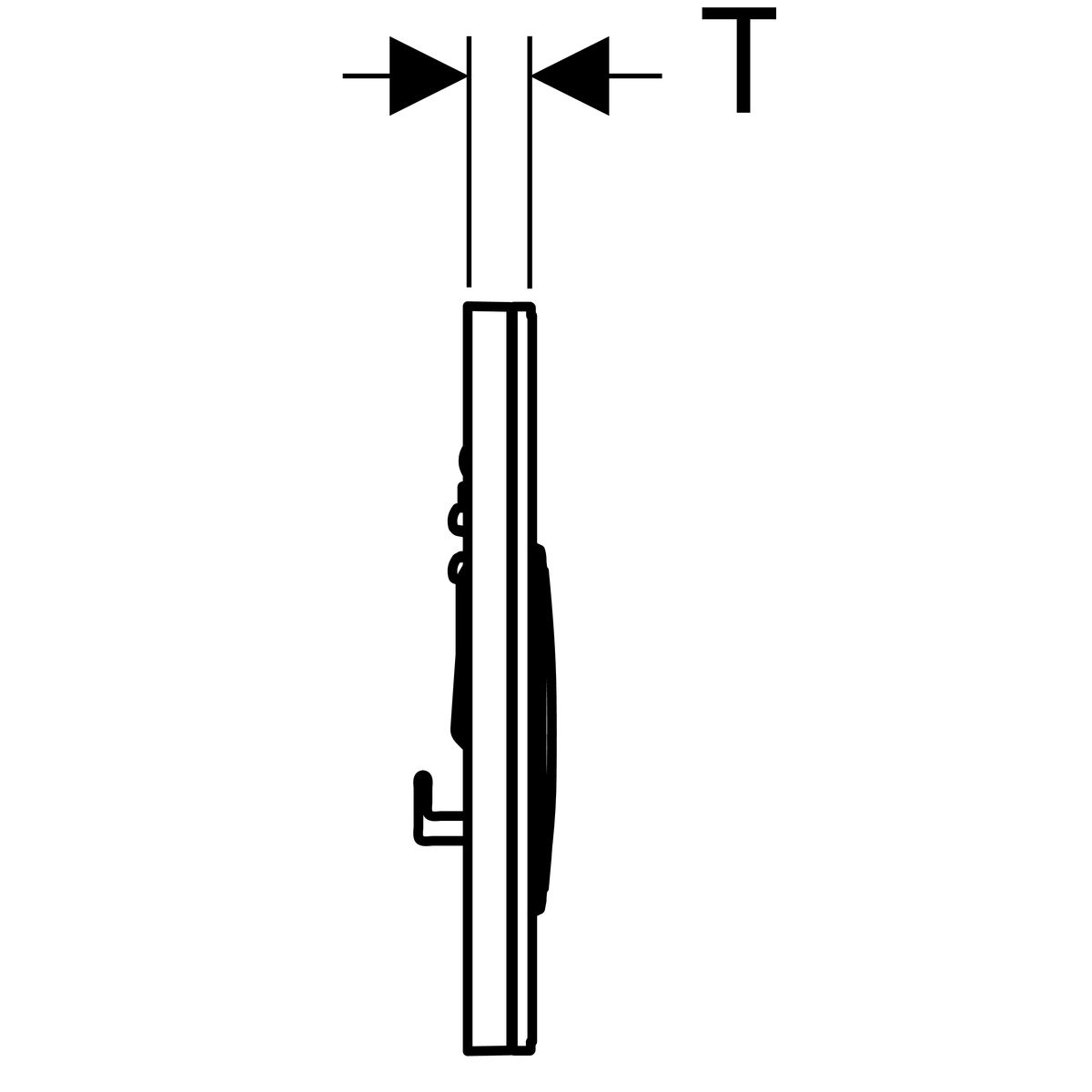 технічна схема Кнопка змиву Geberit Sigma21 115.652.SI.1