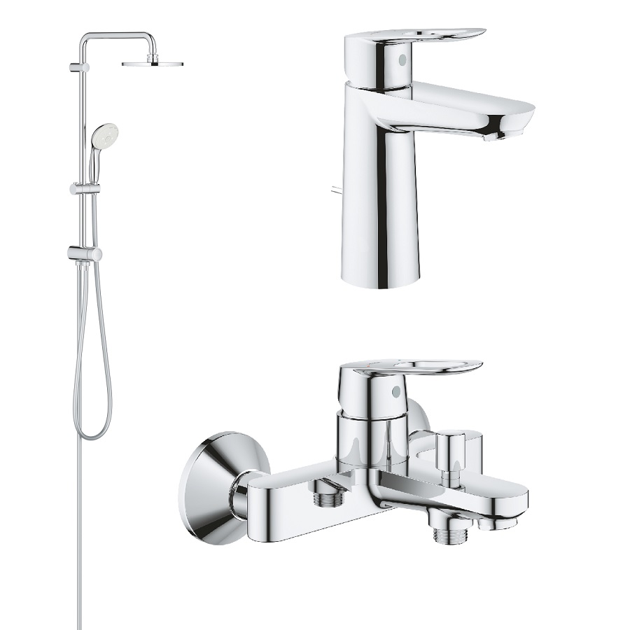 Набор смесителей для ванны/душа Grohe BauLoop 123214TM