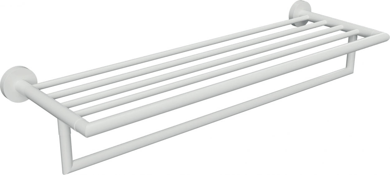 Полка для полотенец Bemeta White 104219074 с держателем