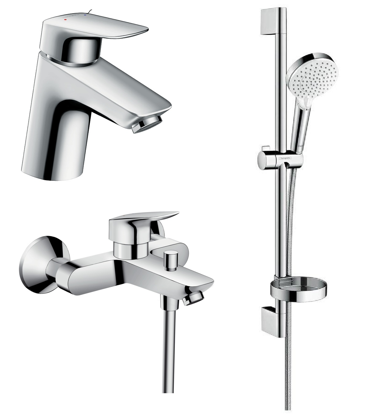 Набор смесителей для ванны Hansgrohe Logis 1222019