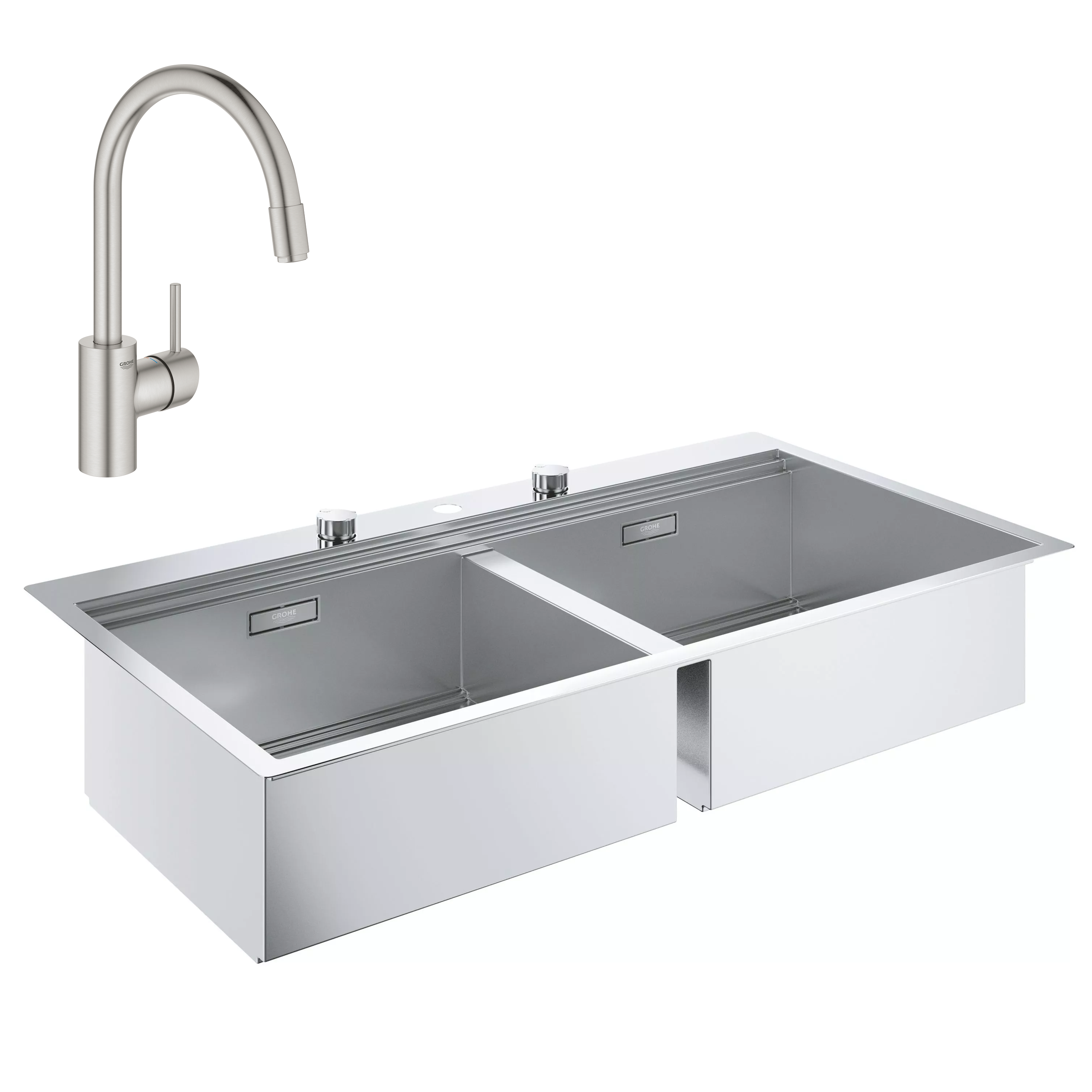 Кухонная мойка Grohe EX Sink + кухонный смеситель Grohe EX Concetto 31585SD032663DC3 (31585SD0 + 32663DC3)