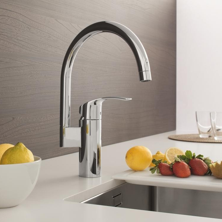 цена Кухонная мойка Grohe EX Sink + Кухонный смеситель Grohe Eurosmart 31578SD033202002 (31578SD0 + 33202002)