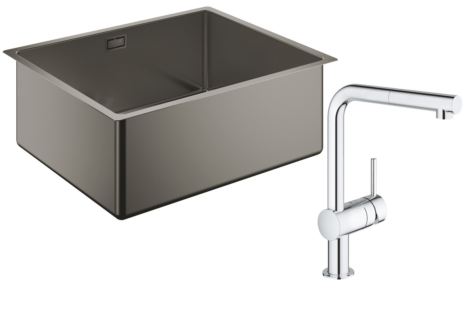 Кухонная мойка Grohe EX Sink + Кухонный смеситель Grohe Minta (31574AL0 + 32168000) 31574AL032168000