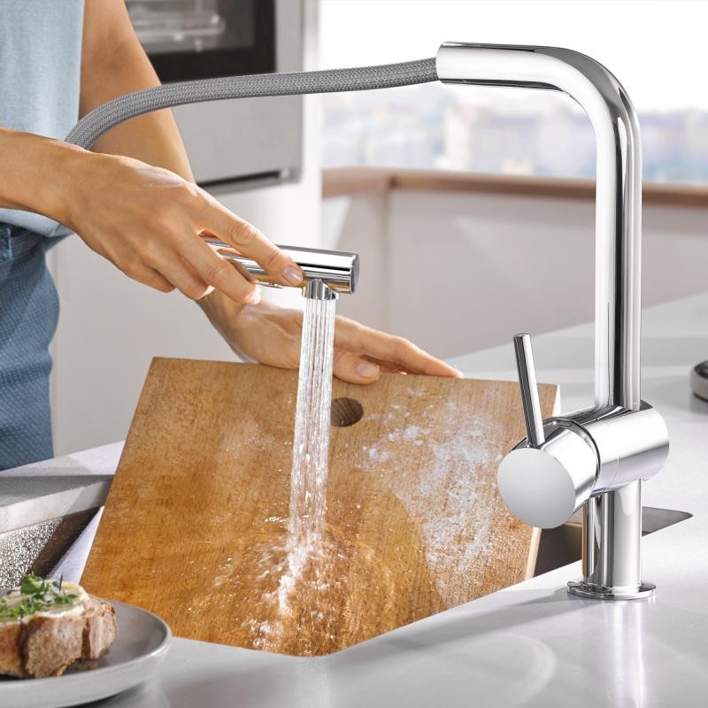 цена Кухонная мойка Grohe EX Sink + Кухонный смеситель Grohe Minta (31574AL0 + 32168000) 31574AL032168000