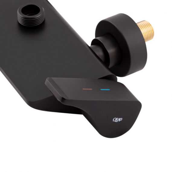 Душевая система Q-Tap Sloup QTSL51105OGB чёрная матовая цена