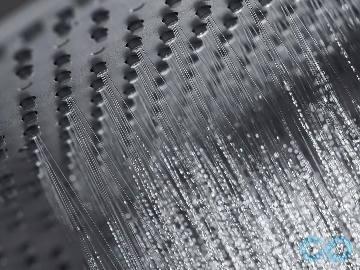 фото Верхній душ Hansgrohe Rainfinity 3jet 26234340 хром чорний матовий