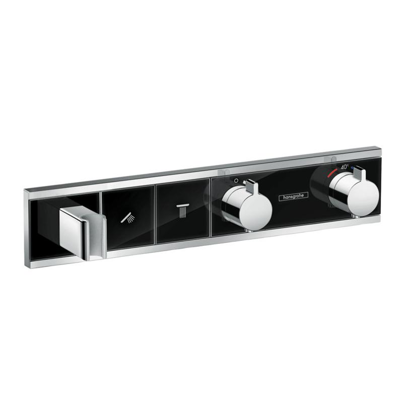 Термостат для душа Hansgrohe RainSelect 15355600 хром/черный