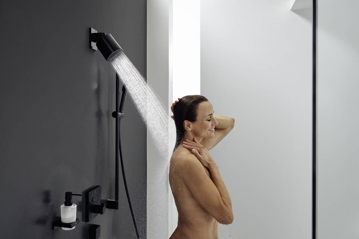 фото Термостат Hansgrohe ShowerSelect 15763340 хром чорний матовий