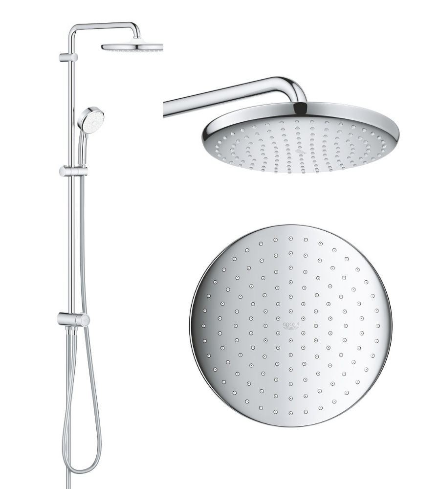 Душова система Grohe Tempesta Cosmopolitan System 26675000 з круглим верхнім душем