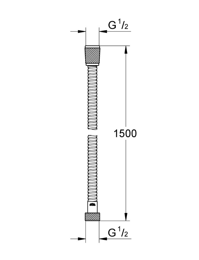 техническая схема Набор гигиенического душа Grohe BauFlow 111446