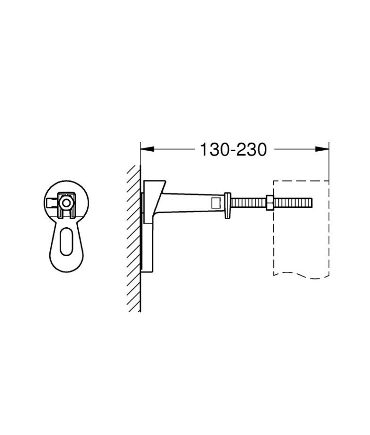 чертеж Комплект инсталляции для унитаза 4в1 Grohe Rapid SL 3884400A