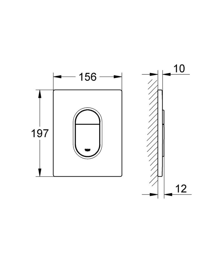 Комплект инсталляции для унитаза 4в1 Grohe Rapid SL 3884400A техническая схема 4