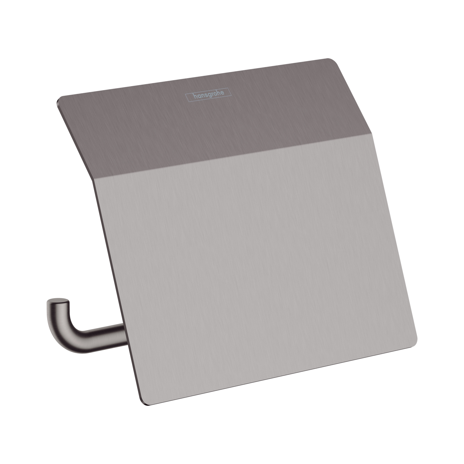 Держатель туалетной бумаги с крышкой hansgrohe AddStoris 41753340 матовый чёрный хром