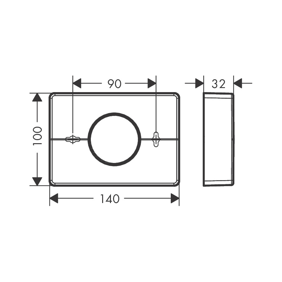 чертеж Держатель для гигиенических пакетов hansgrohe AddStoris 41773000