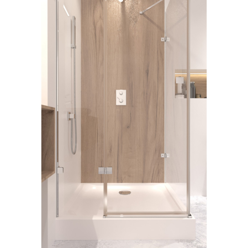 Душевая кабина Qtap Capricorn Clear 100x80 см на мелком поддоне Unirect CAPCRM1018RC6UNIR301815 цена