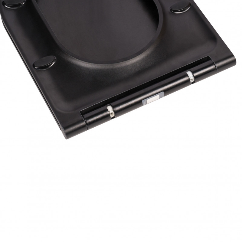 дизайн Унітаз-компакт з сидінням Qtap Robin Rimless чорний QT13222141ARMB