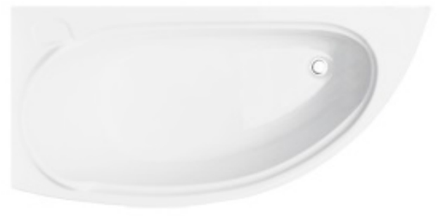 ціна Ванна акрилова Besco Mini 150х70 см левосторонняя 00000010423