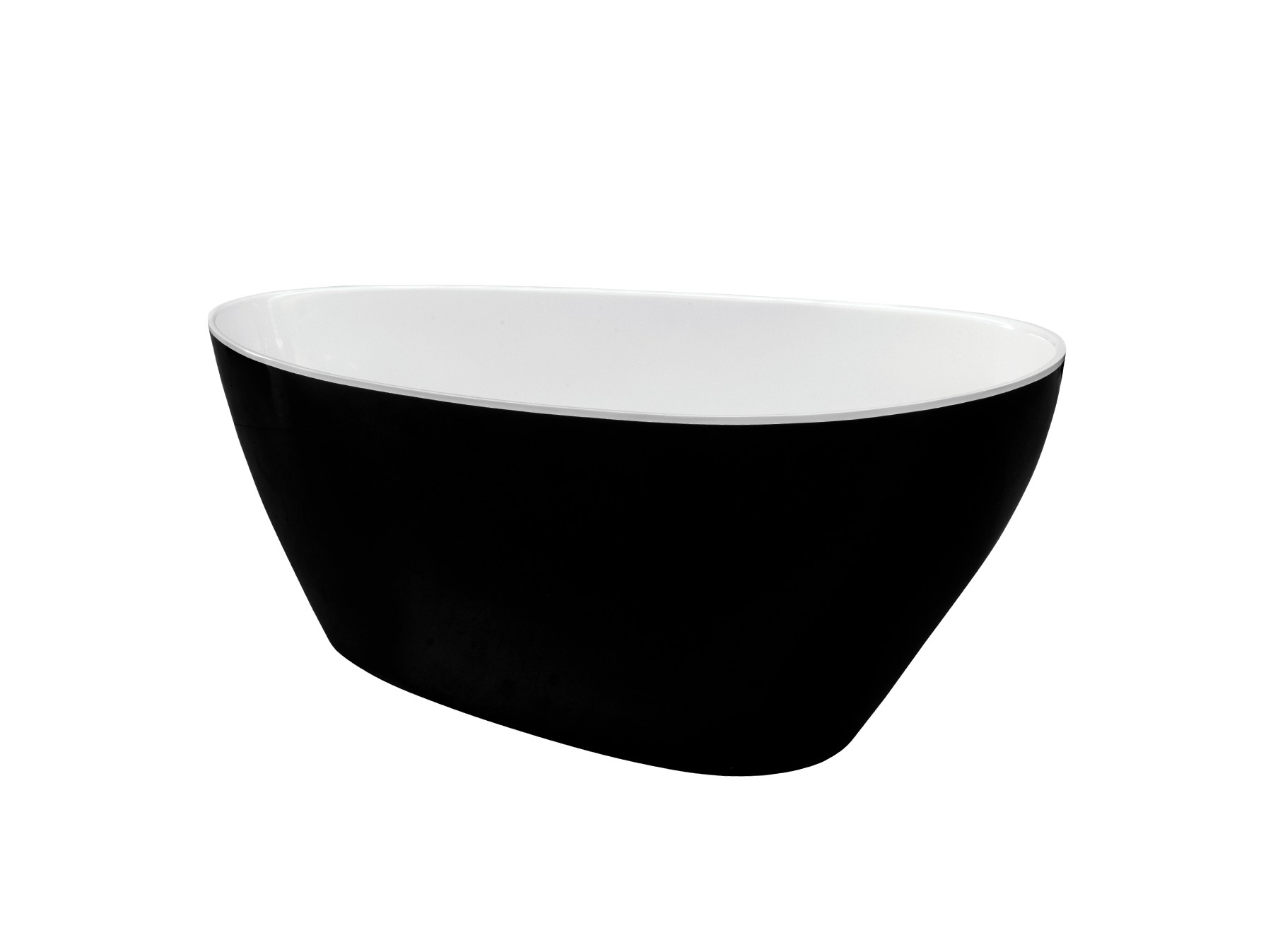 ціна Ванна окремостояча Besco Goya Black & White 160х68 см NAVARA33544