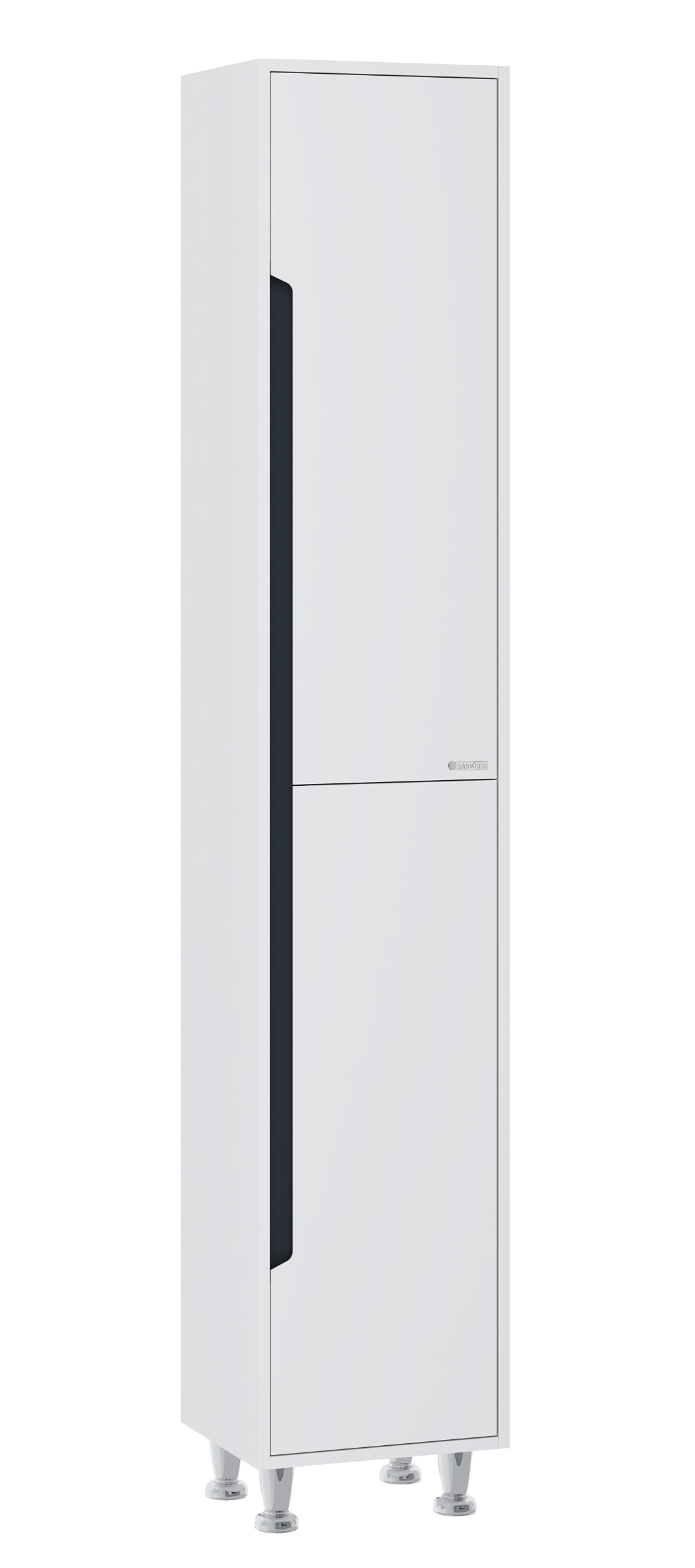 ціна Пенал Sanwerk Greta підлоговий правобічний білий 35 см MV0000304