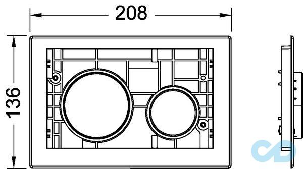 креслення Кнопка для модульних систем ТЕСЕloop 9240667