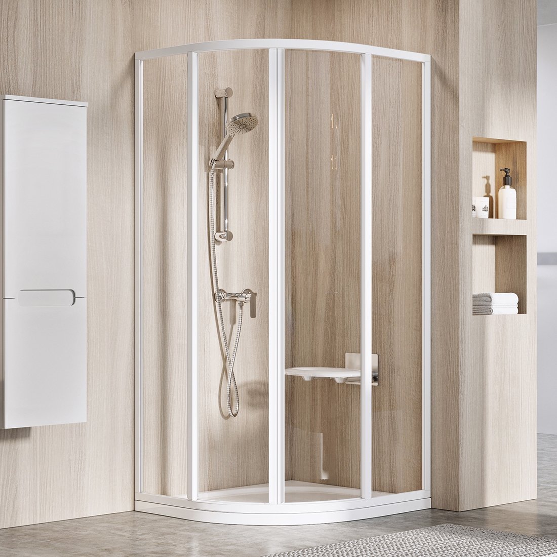 Душова кабіна Ravak Supernova SKCP4-90 3117O102Z1 білий + transparent