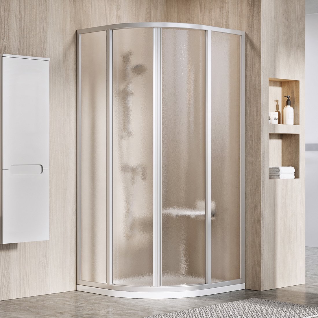 Душевая кабина Ravak Supernova SKCP4-90 3117OU02ZG сатин + grape