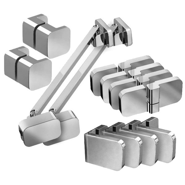 Набор металлических деталей для душевых кабин Ravak Brilliant B-SET BSRV4, BSKK4-100 хром D01000A074