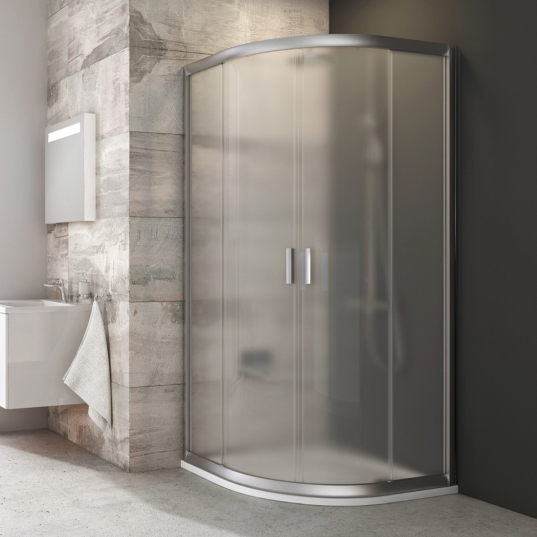 Душевая кабина Ravak Blix BLCP4-80 сатин grape 3B240U00ZG