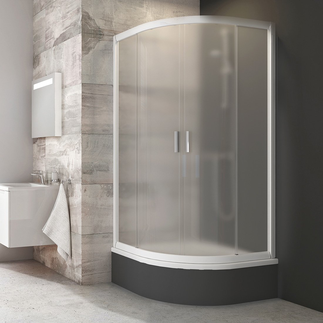 Душевая кабина Ravak Blix BLCP4-80 белый grape 3B240140ZG