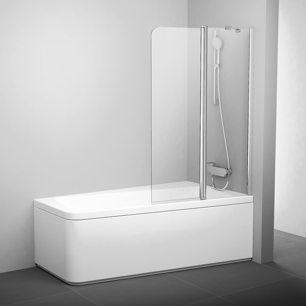 купить Шторка для ванны Ravak 10CVS2-100 L белый transparent 7QLA0103Z1
