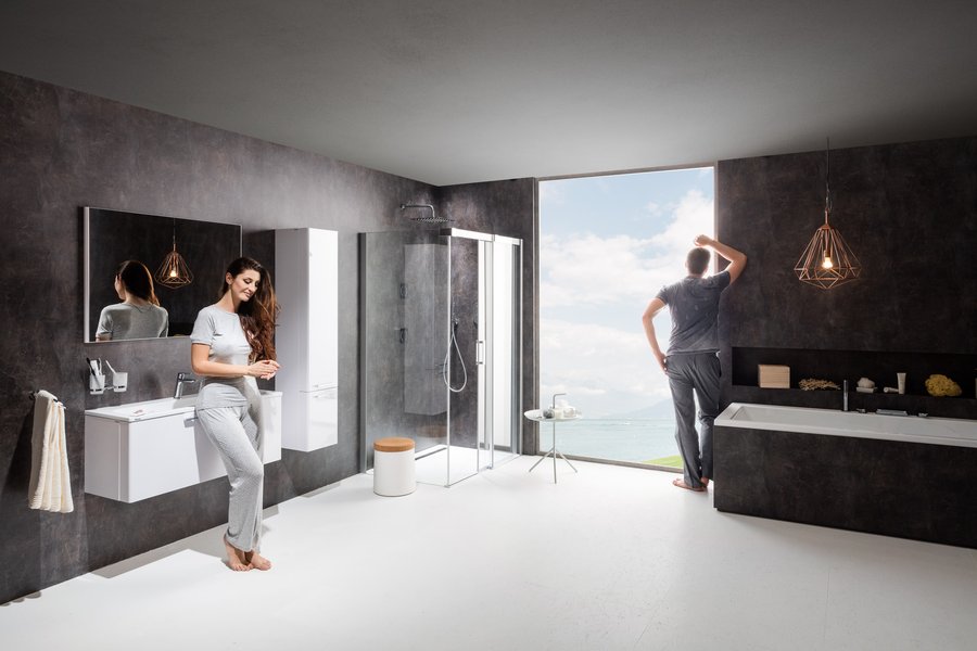 фото Душевая кабина Ravak Matrix MSDPS-100/100 L белый transparent 0WLAA100Z1