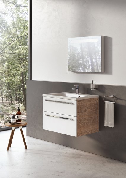 фото Тумба под умывальник Ravak SD 600 Chrome II каппучино/белая X000000919