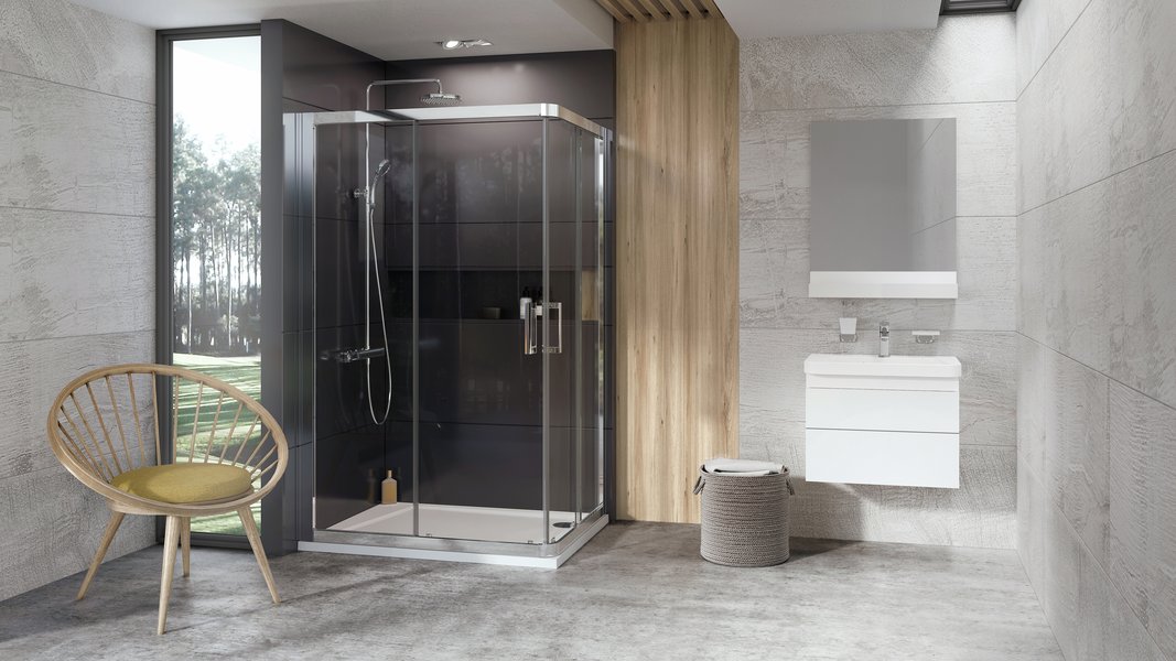 цена Душевая кабина Ravak 10° 10RV2K-100 алюминий transparent 1ZJA0C00Z1