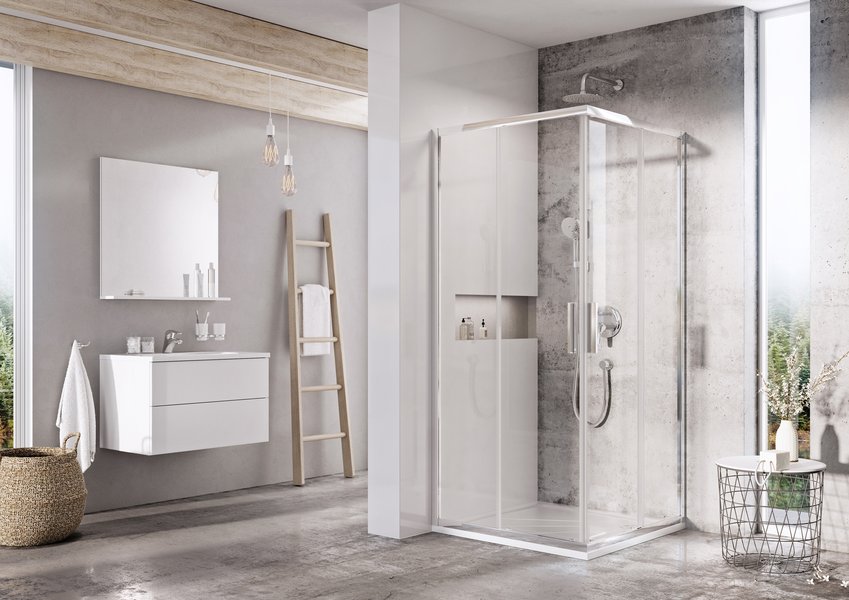 Душевая кабина Ravak Blix Slim BLSRV2-80 черный transparent X1LM40300Z1 цена